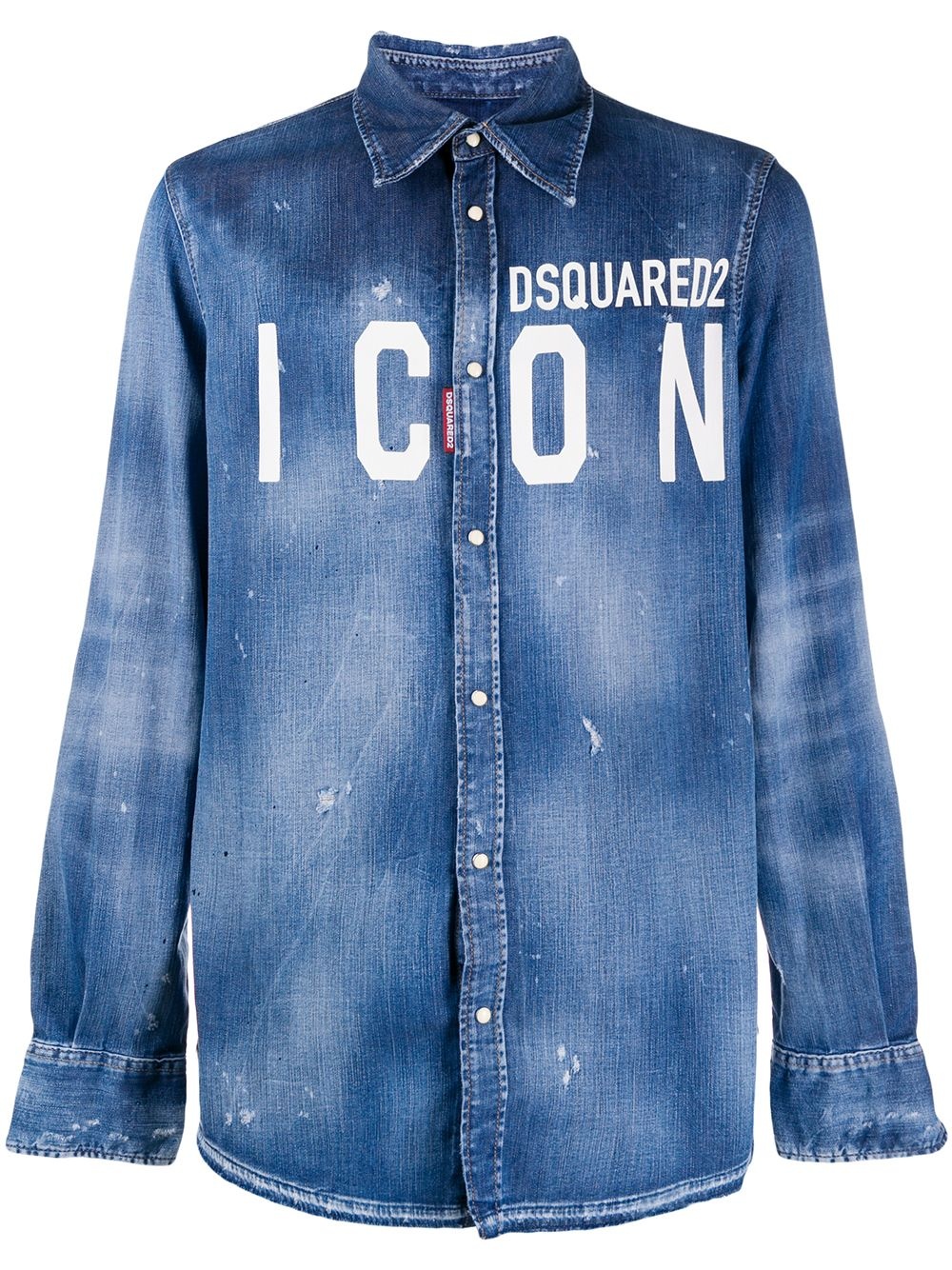 ICON logo denim shirt - 1