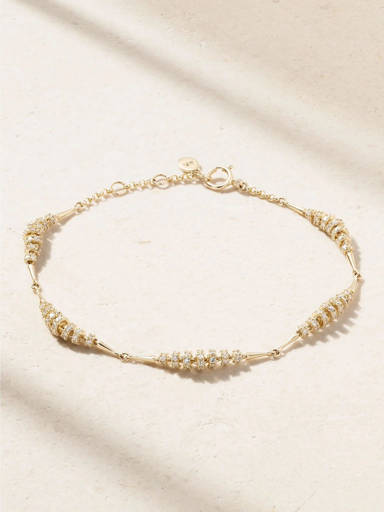 Helix gold-plated diamond bracelet Gold - 1
