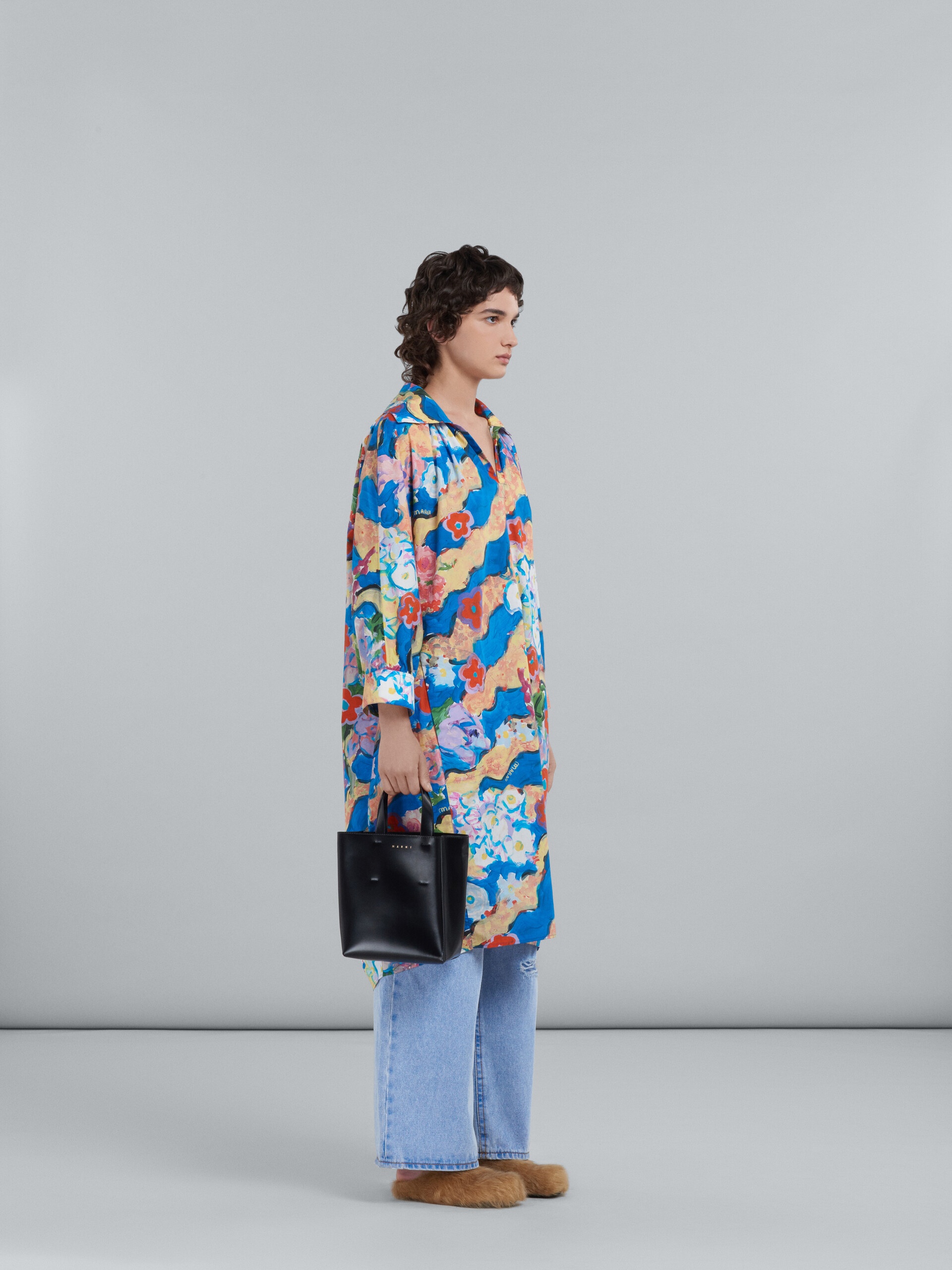 PRINTED POPLIN DRESS - 6