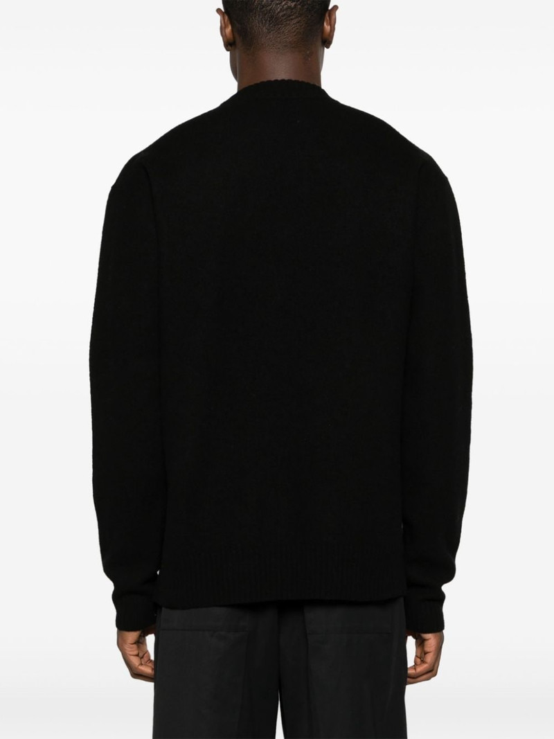 crew-neck boiled wool jumper 4