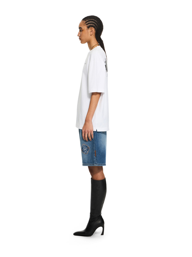 Royal Patch Denim Bermuda Shorts 3
