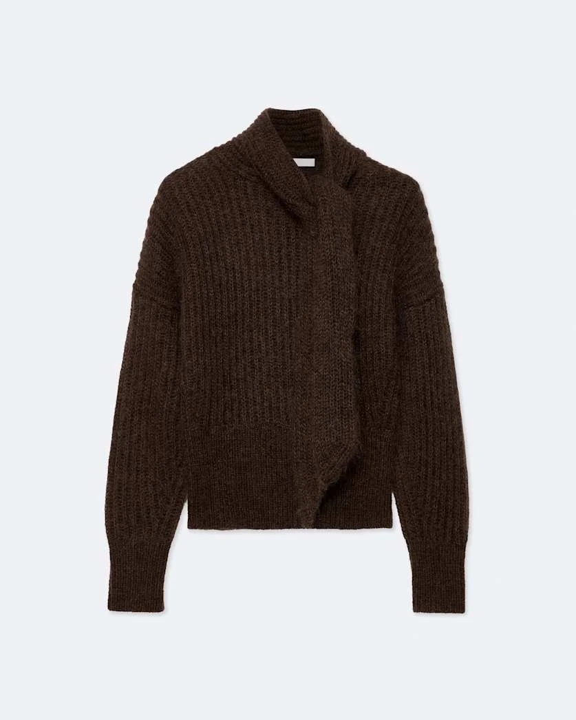 ETTY BOW-DETAIL KNITTED SWEATER - 1