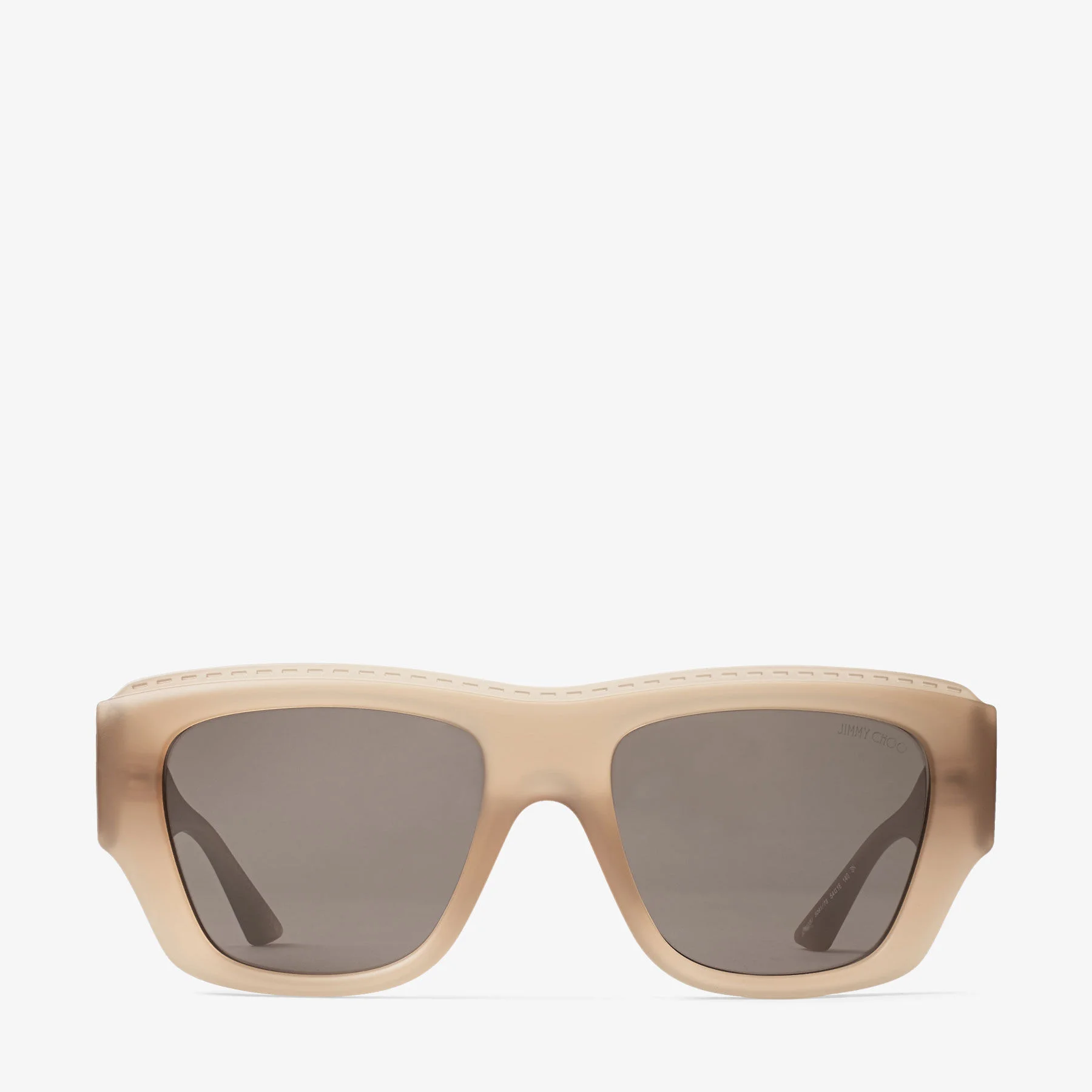 Yani
Matte Transparent Tan Rectangular Sunglasses - 1