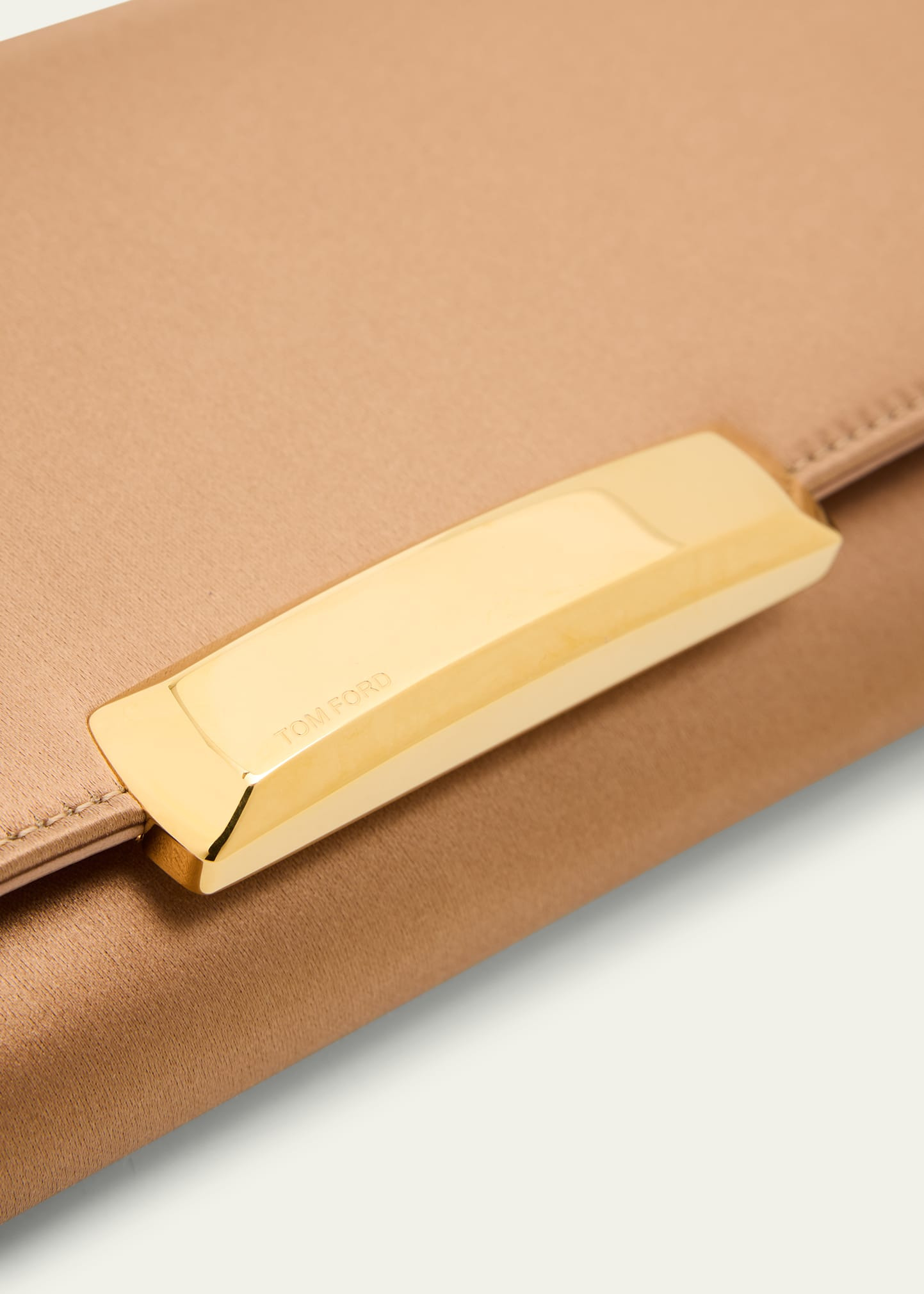 Bar Clutch Bag in Satin - 5