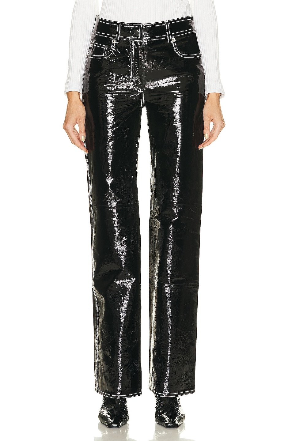 Sandy Patent Leather Pant - 1