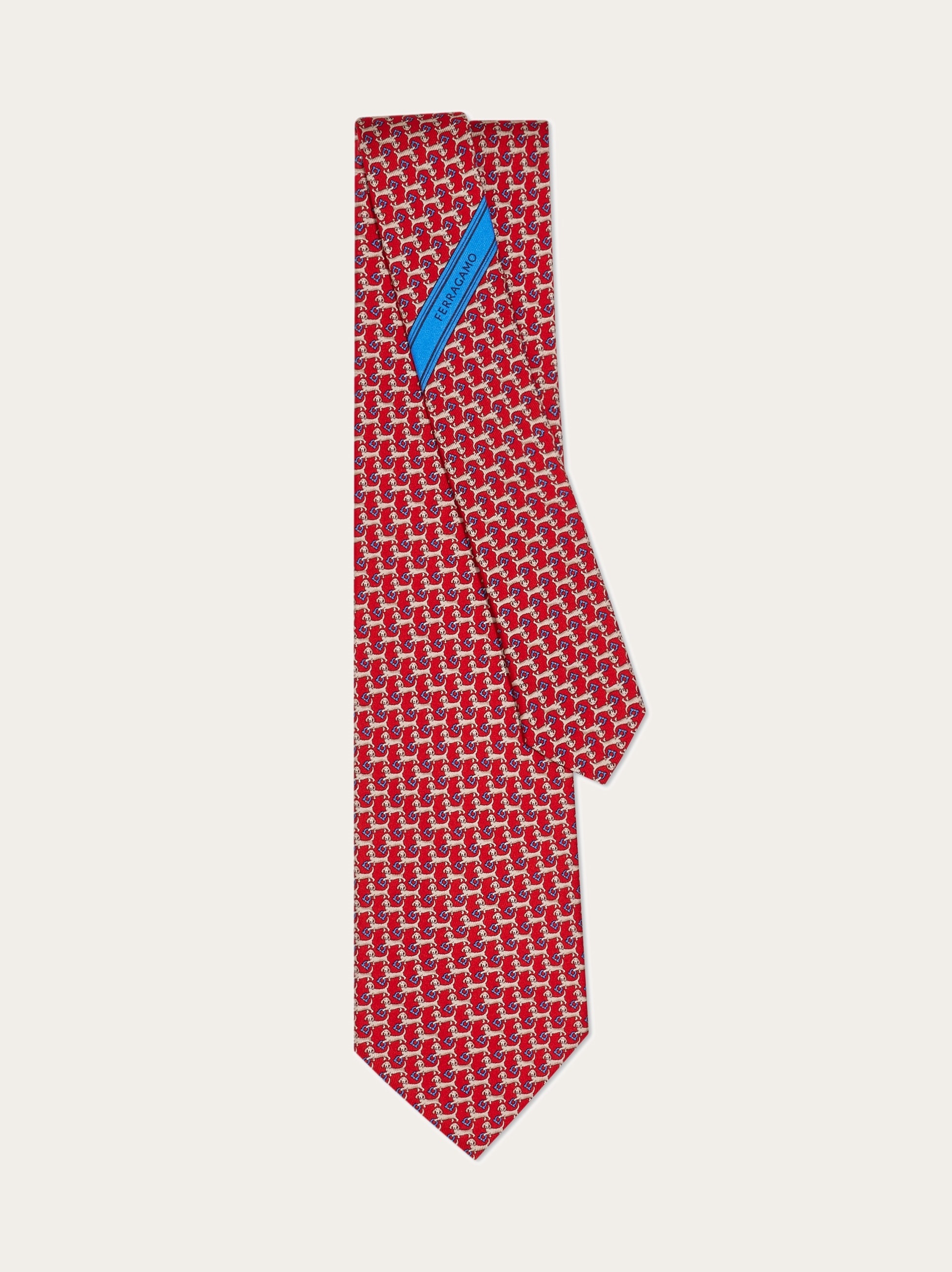 Dachshund print silk tie - 3