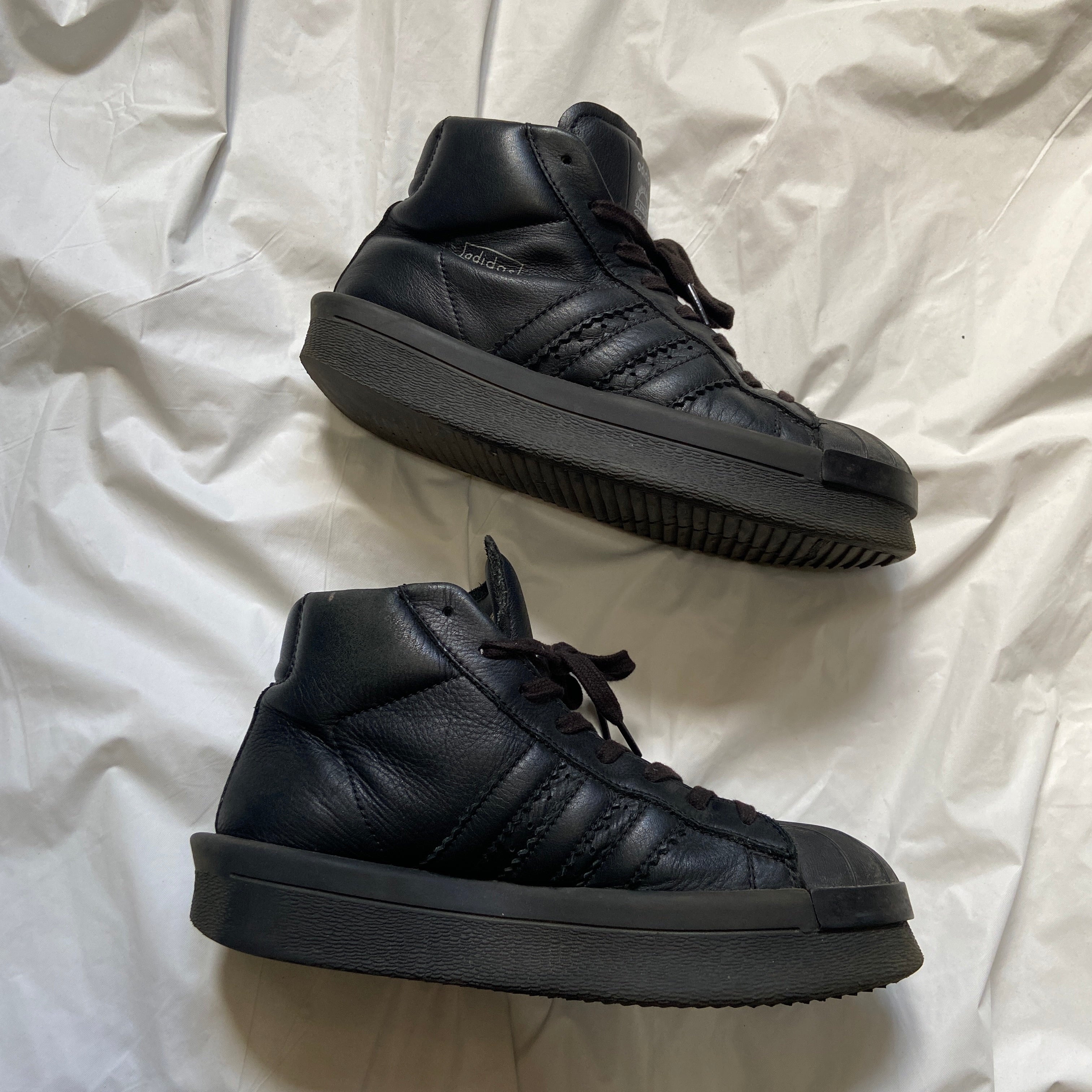 Rick Owens Rick Owens adidas mastodon triple black pro sneakers 38