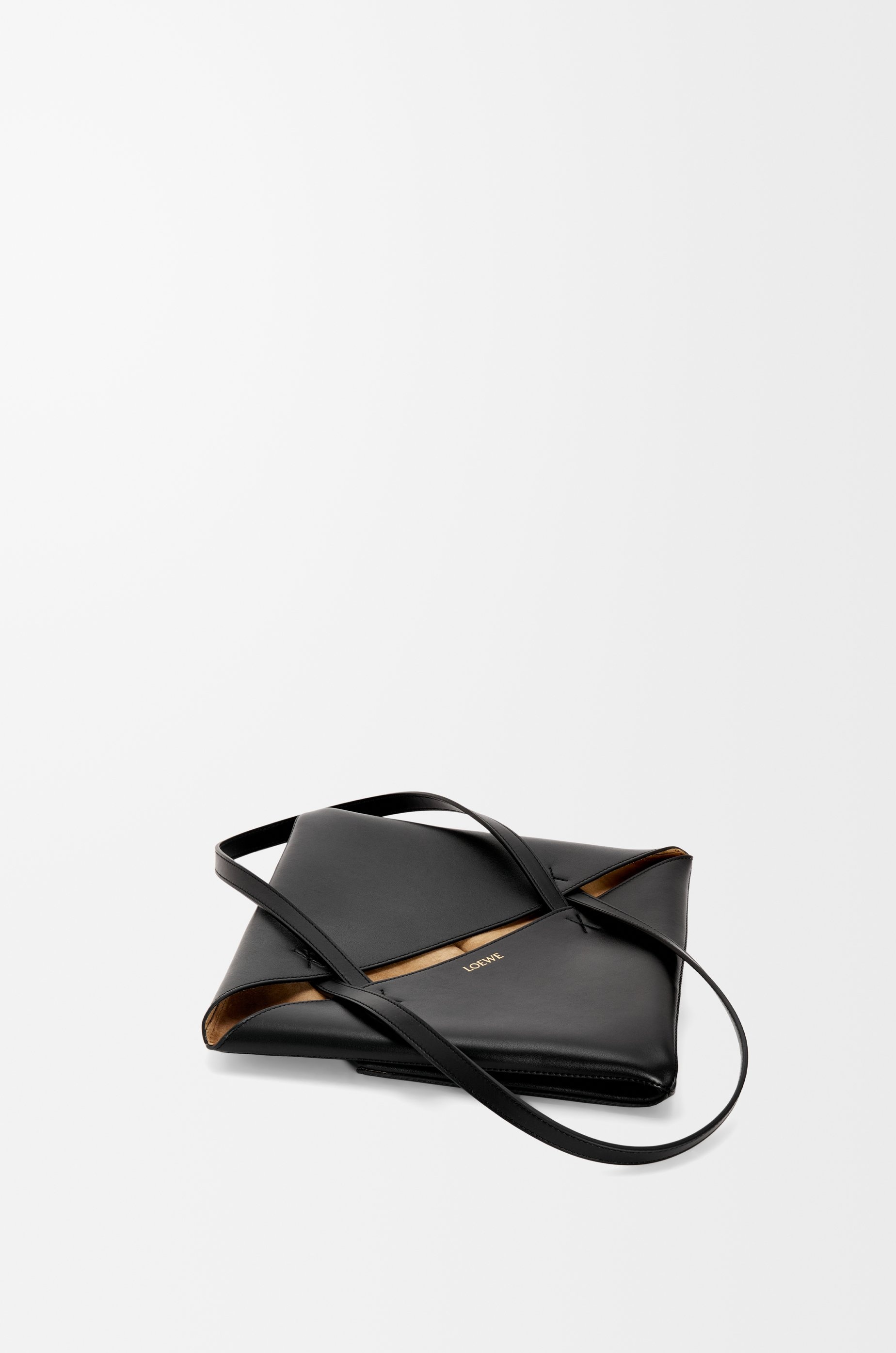 Puzzle Fold Tote in shiny calfskin - 6