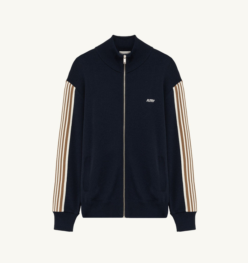 KNITTED TENNIS VISCOSE ZIP JACKET MAN 1