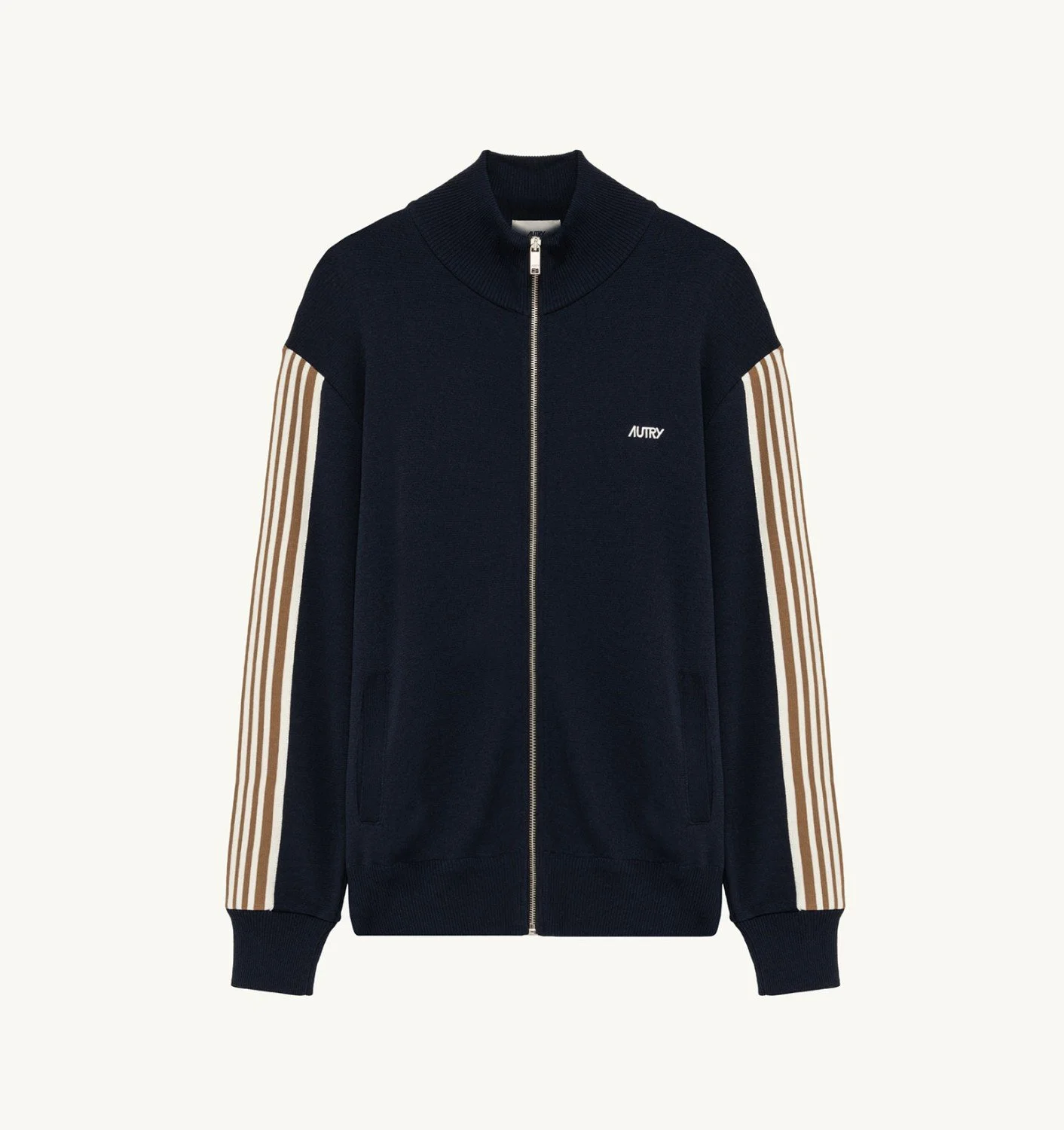 KNITTED TENNIS VISCOSE ZIP JACKET MAN - 1