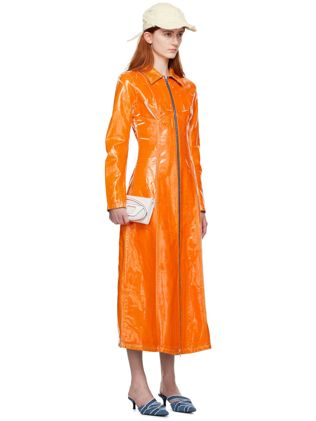 Orange De-Luis-Fsc Denim Maxi Dress - 2