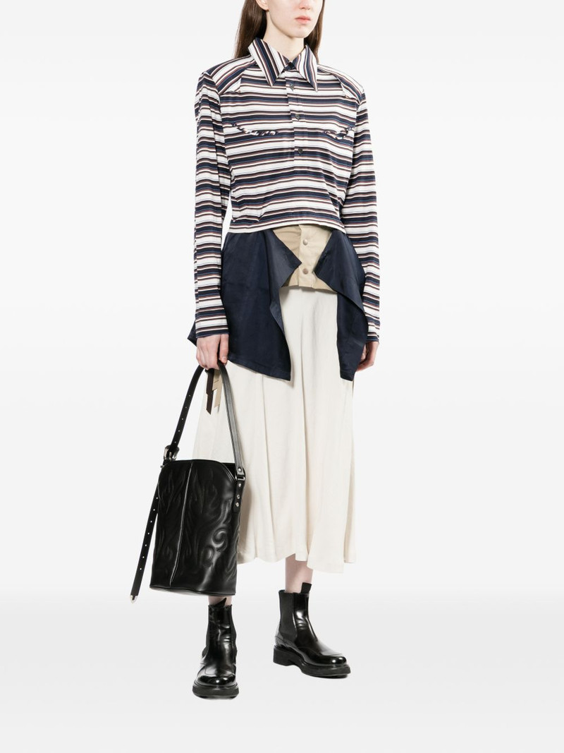 TOGA PULLA cotton jersey polo top outlook