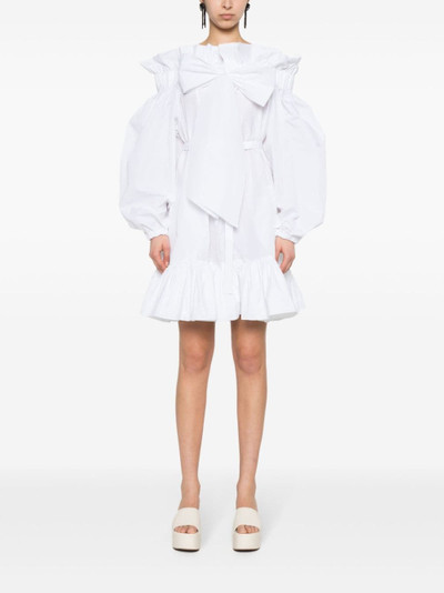 PATOU ruffled detailing belted mini dress outlook