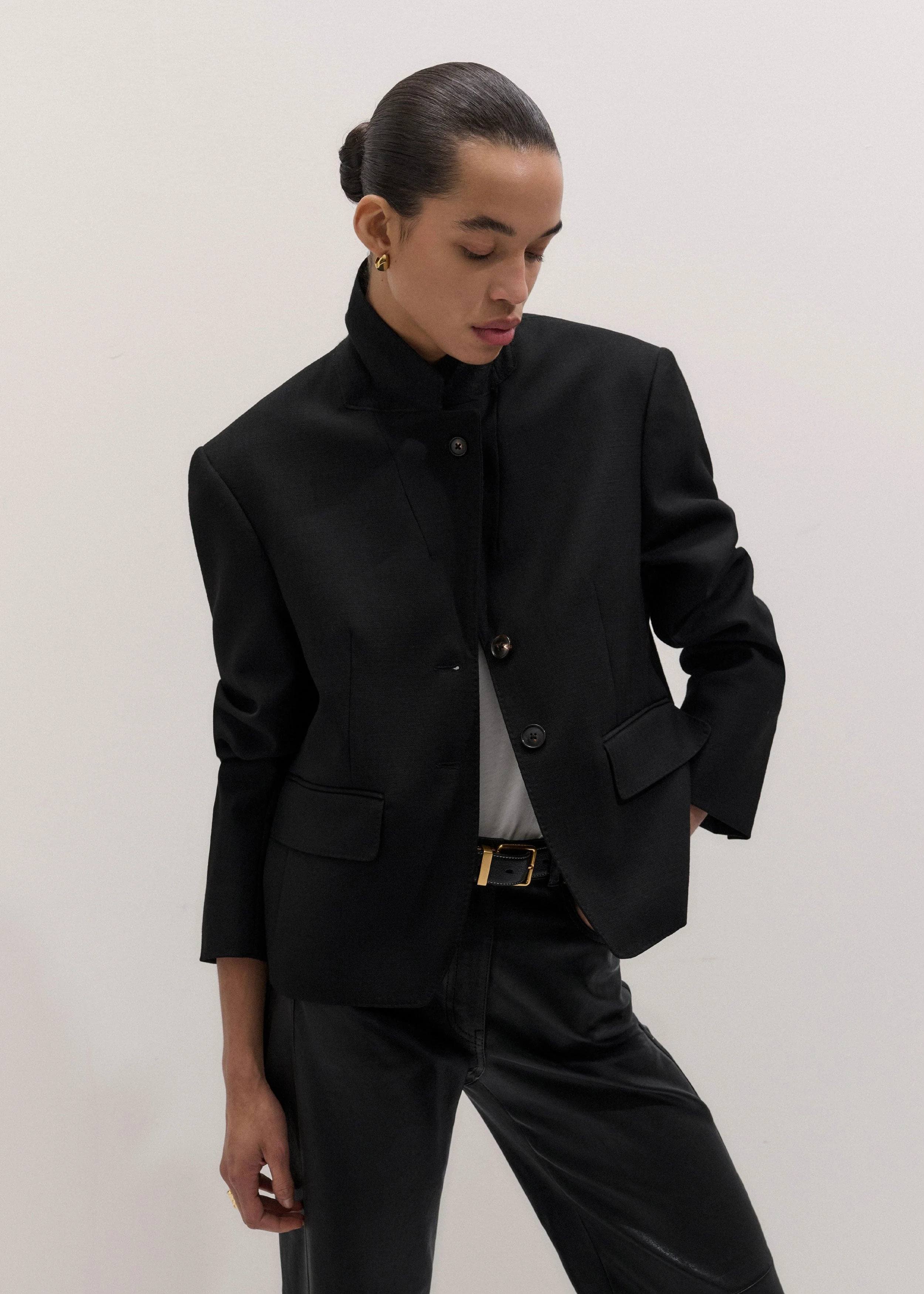 Cropped Intelligently Oversized Jacket - 1