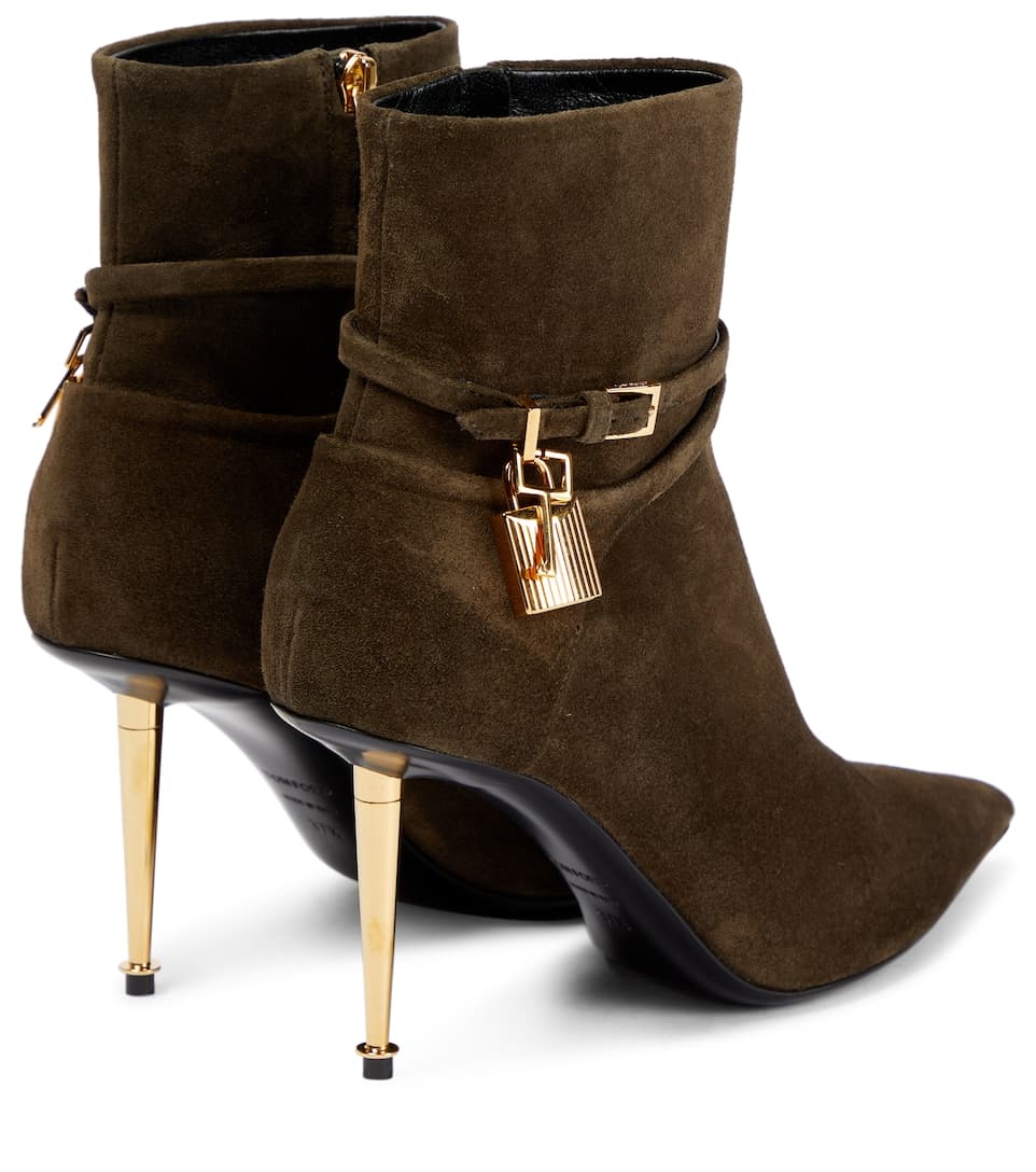 Padlock suede ankle boots - 3