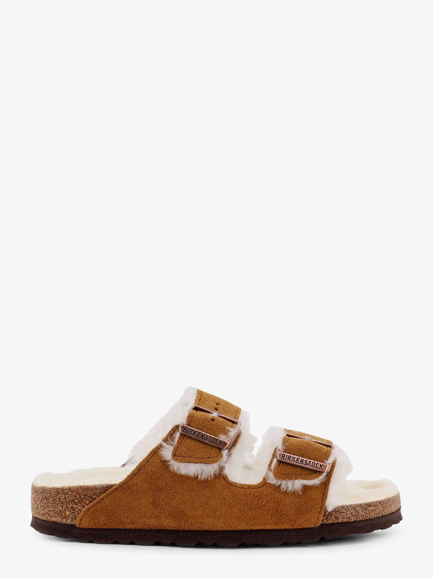 Birkenstock Arizona Shearling Suede Sandals - 1