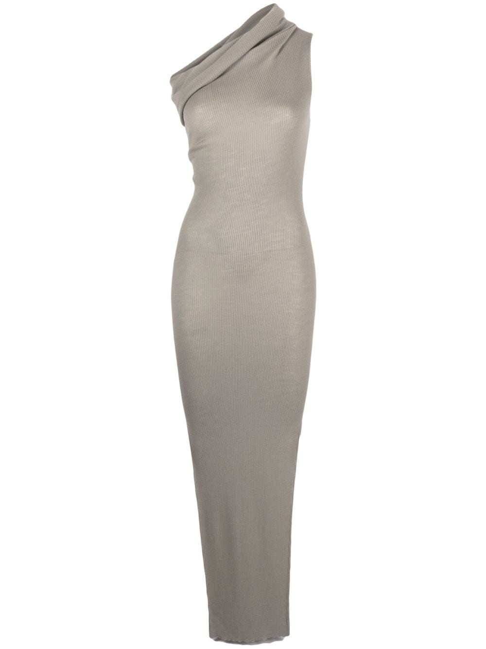 Rick Owens one-shoulder wool maxi dress | farfetch | REVERSIBLE