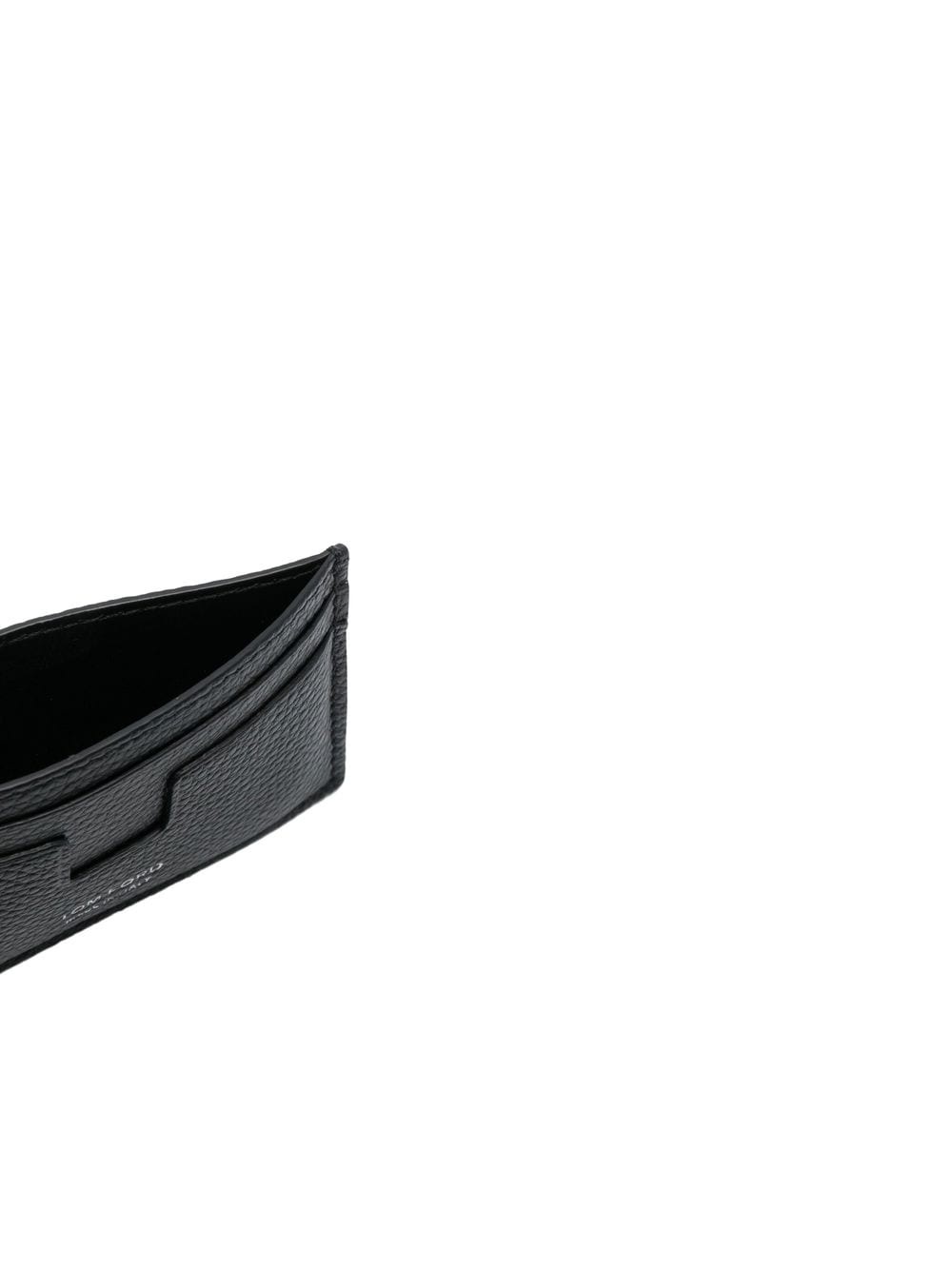 logo-print leather cardholder - 3