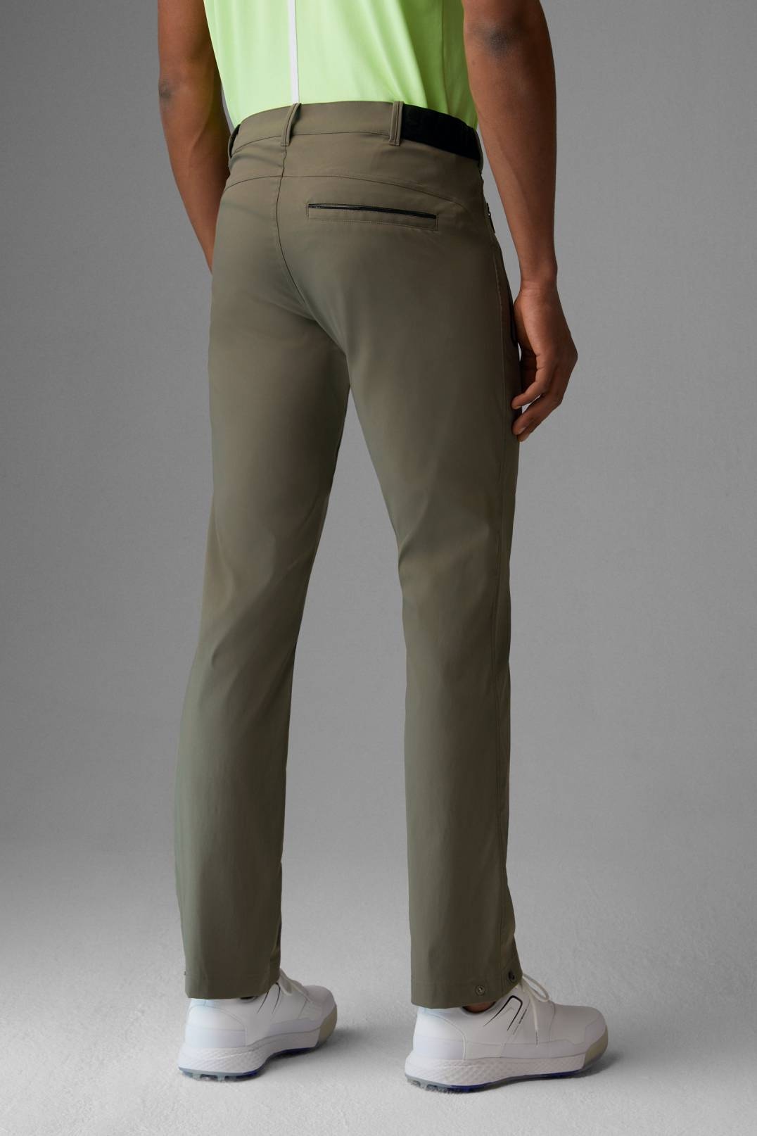 NICOLAS FUNCTIONAL CHINOS IN OLIVE GREEN - 3