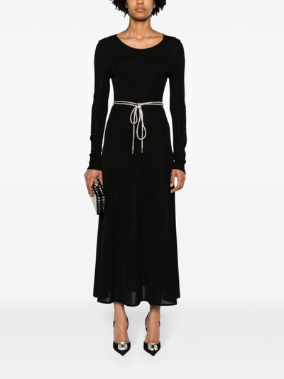 ALEXANDRE VAUTHIER round-neck belted maxi dress outlook
