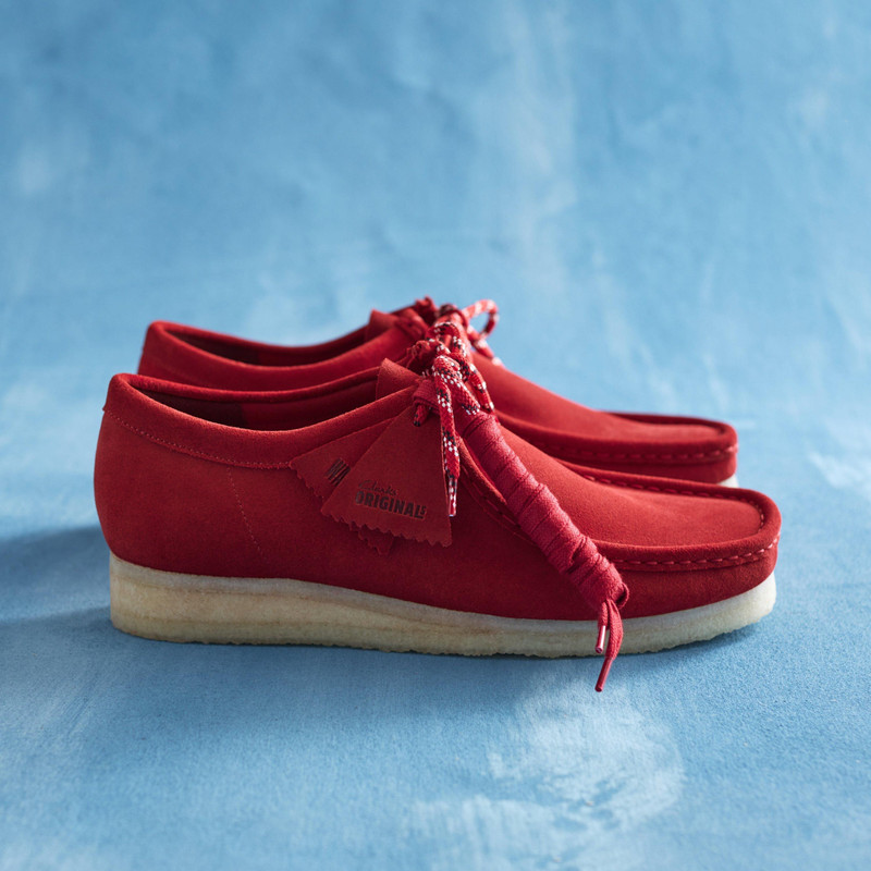 Wallabee Deep Red Suede 3