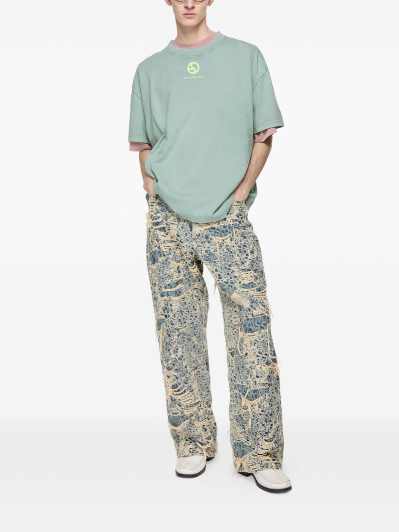 Acne Studios logo-print organic-cotton T-shirt outlook
