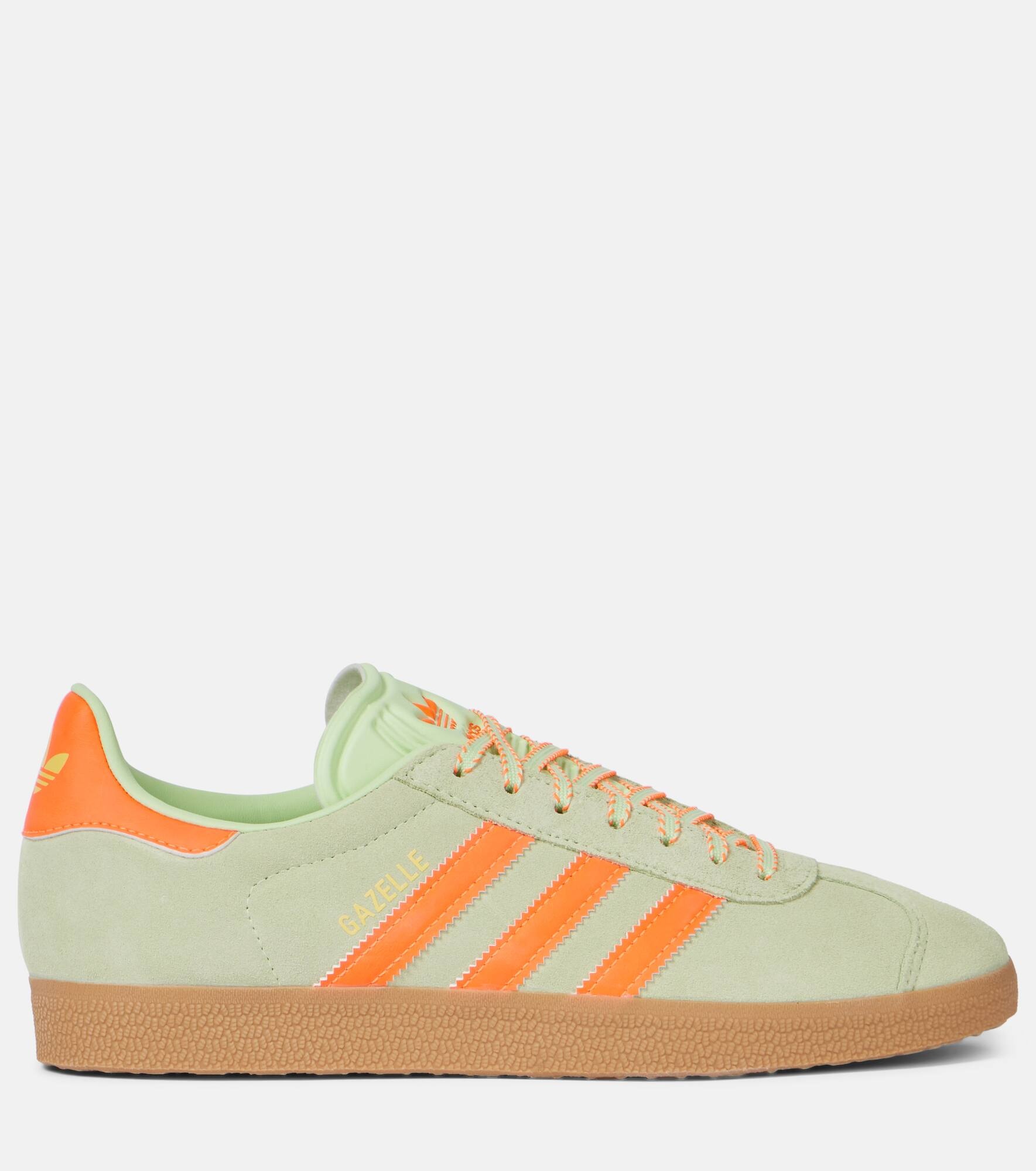 Gazelle leather-trimmed suede sneakers - 4
