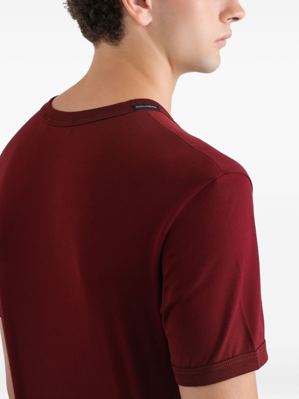 crest-embellished T-shirt - 4