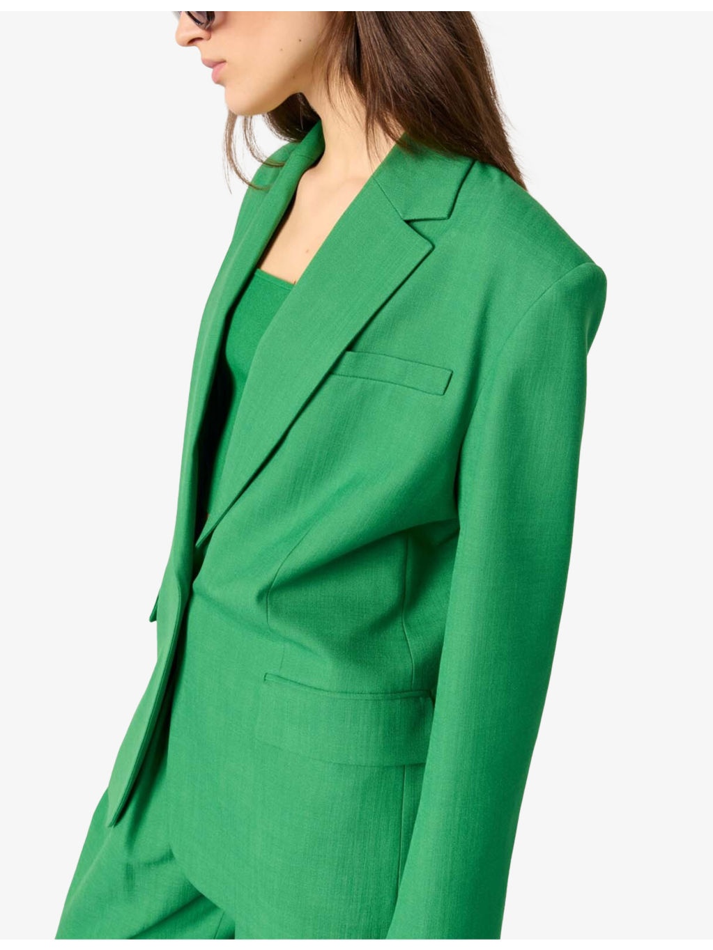 Single-Breasted Notch-Lapel Stretch-Woven Blazer - 6