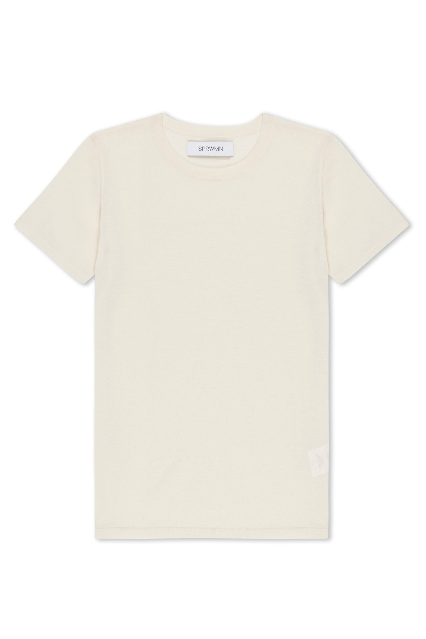 CHALK ULTRA FINE CASHMERE TEE - 5