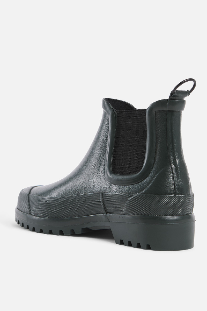 Stutterheim Dark Green Waterproof Chelsea Rainwalker Boots outlook