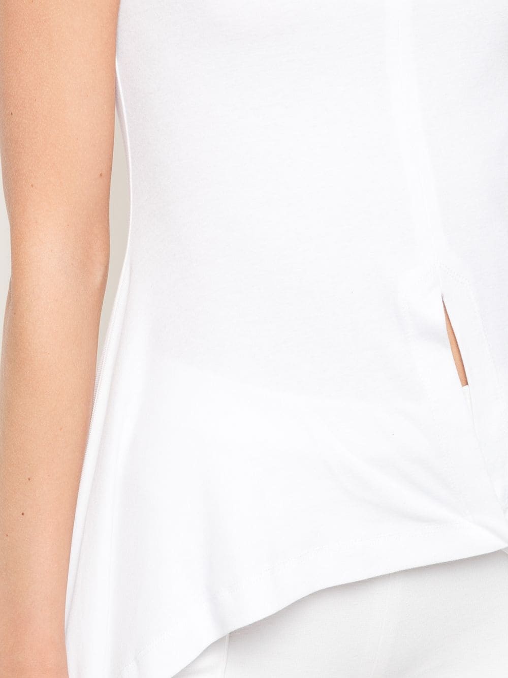 sleeveless knot-detail T-shirt - 5