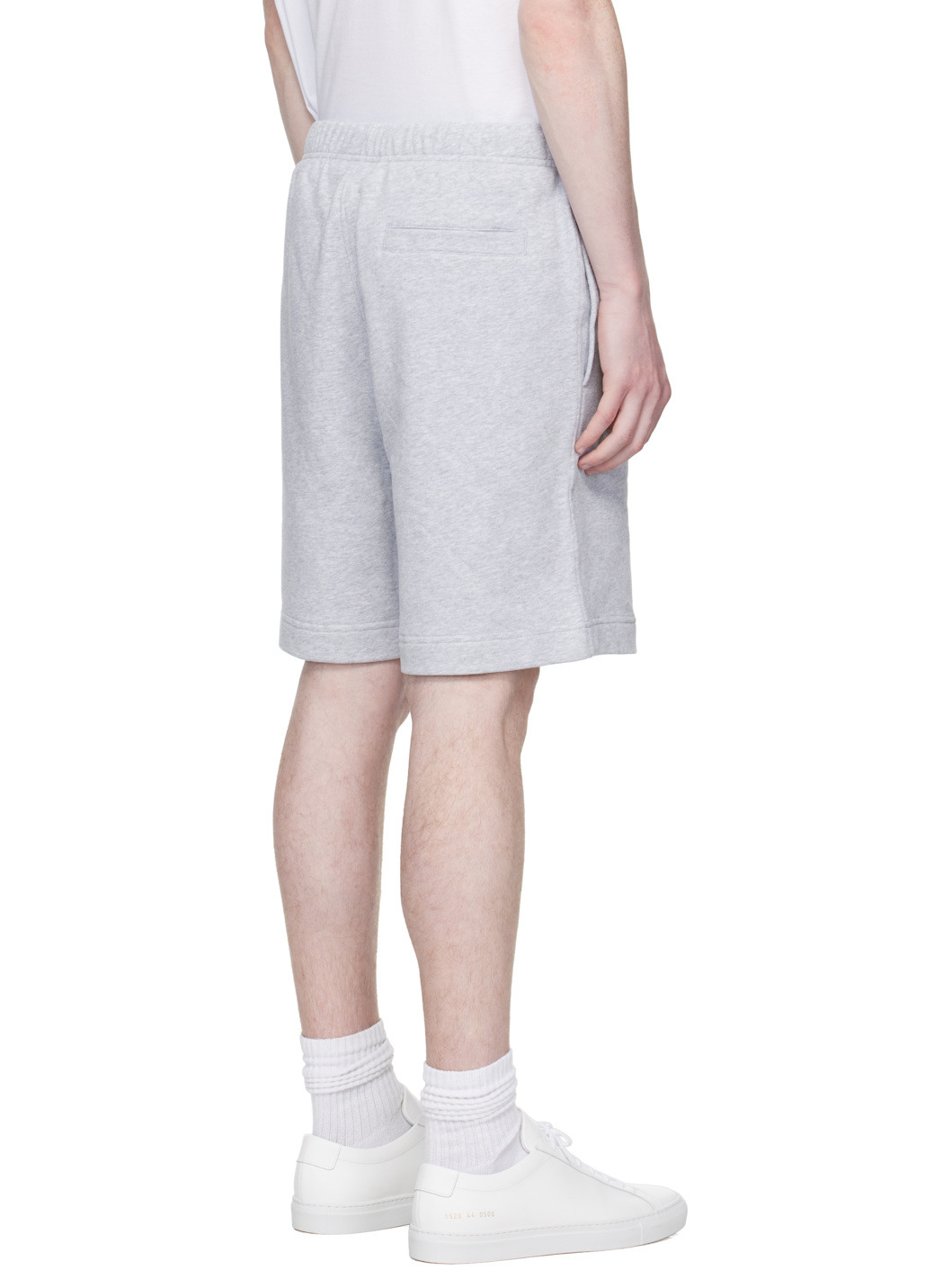 Gray BECKHAM Edition Cotton Terry Shorts - 3