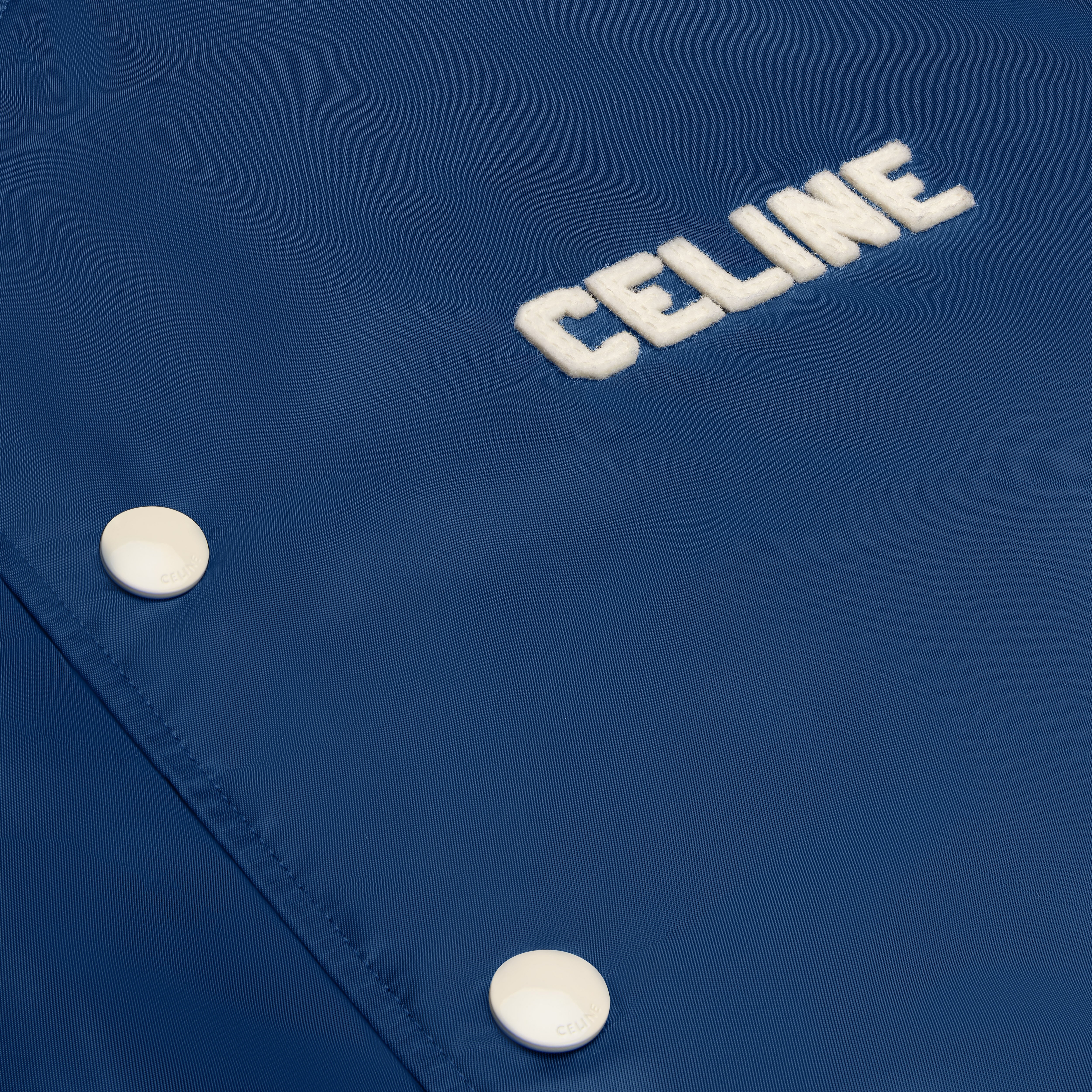 celine loose teddy jacket in nylon - 4