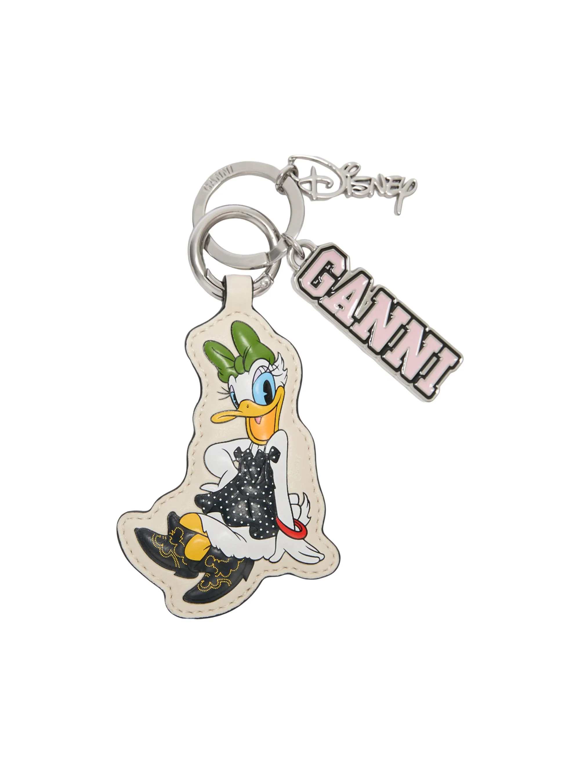Women's Ganni x Disney Daisy Duck Key Ring - Egret - 1