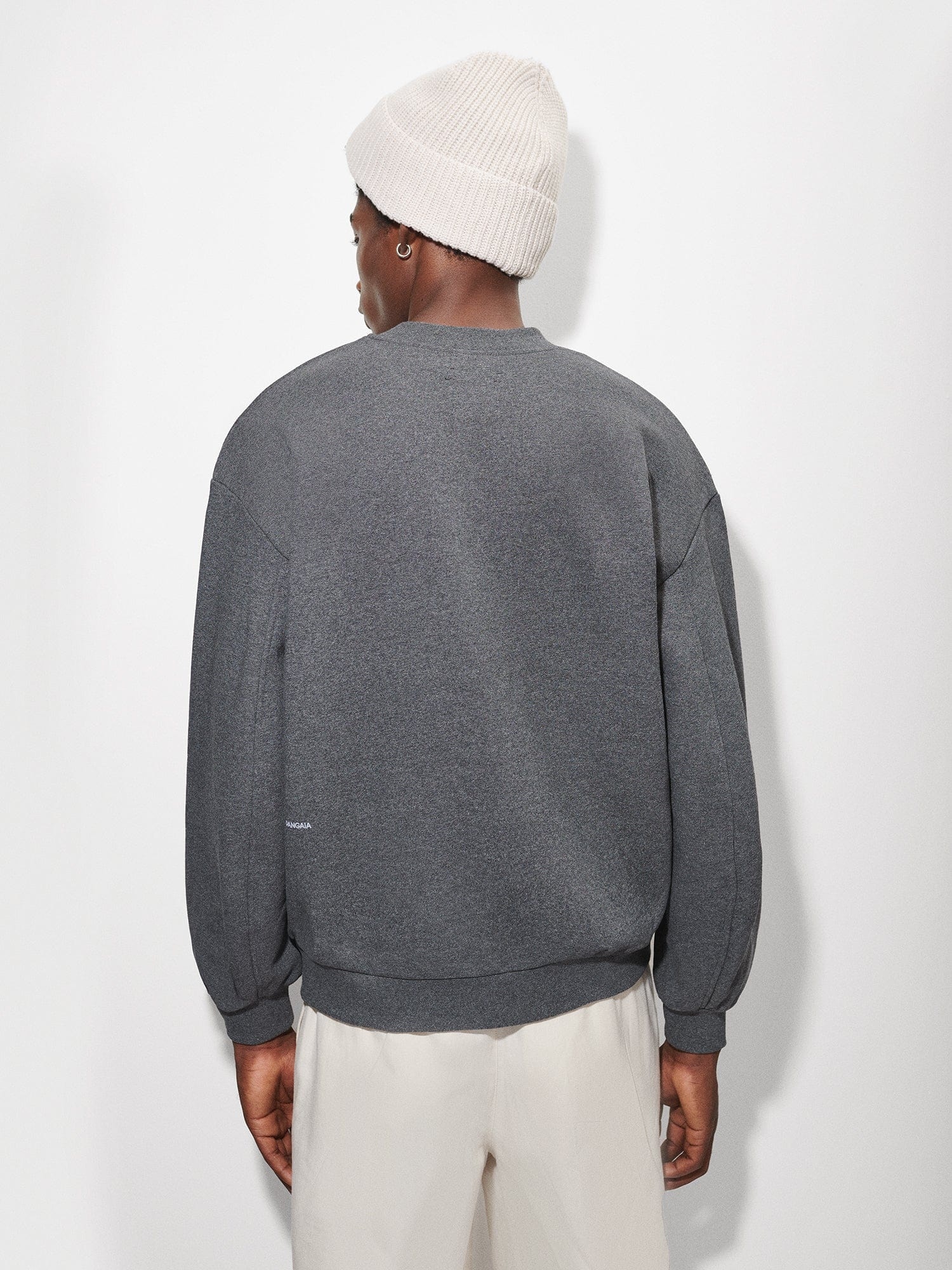 Mens Reclaimed Cotton Sweatshirt - Reclaim Charcoal - 4