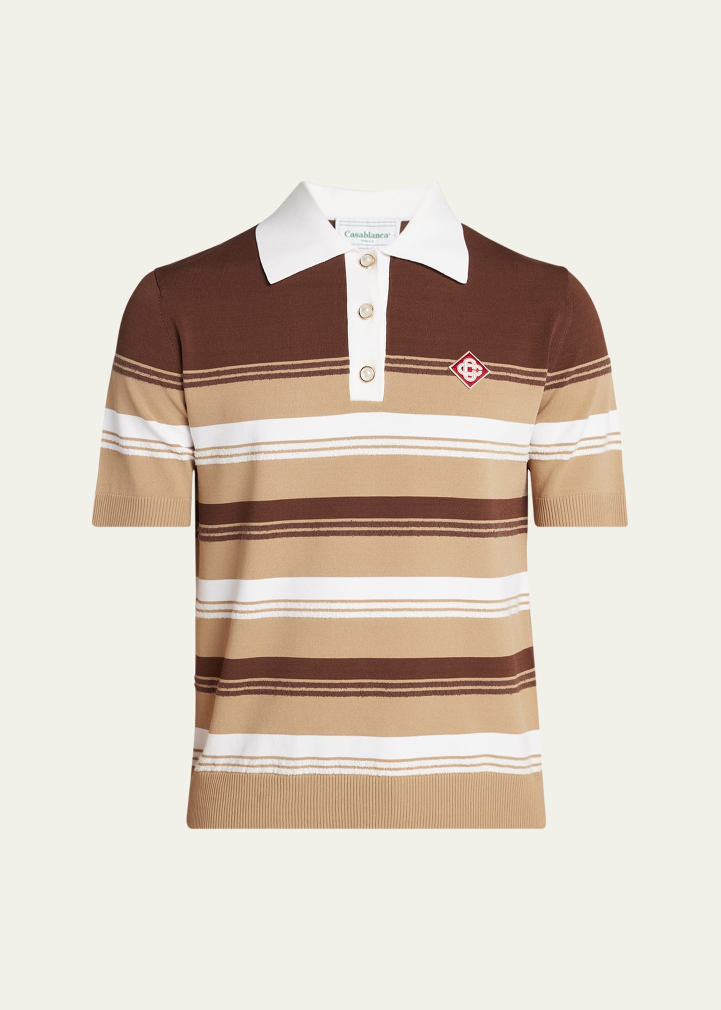 Men's Striped Chicano Polo Shirt - 1
