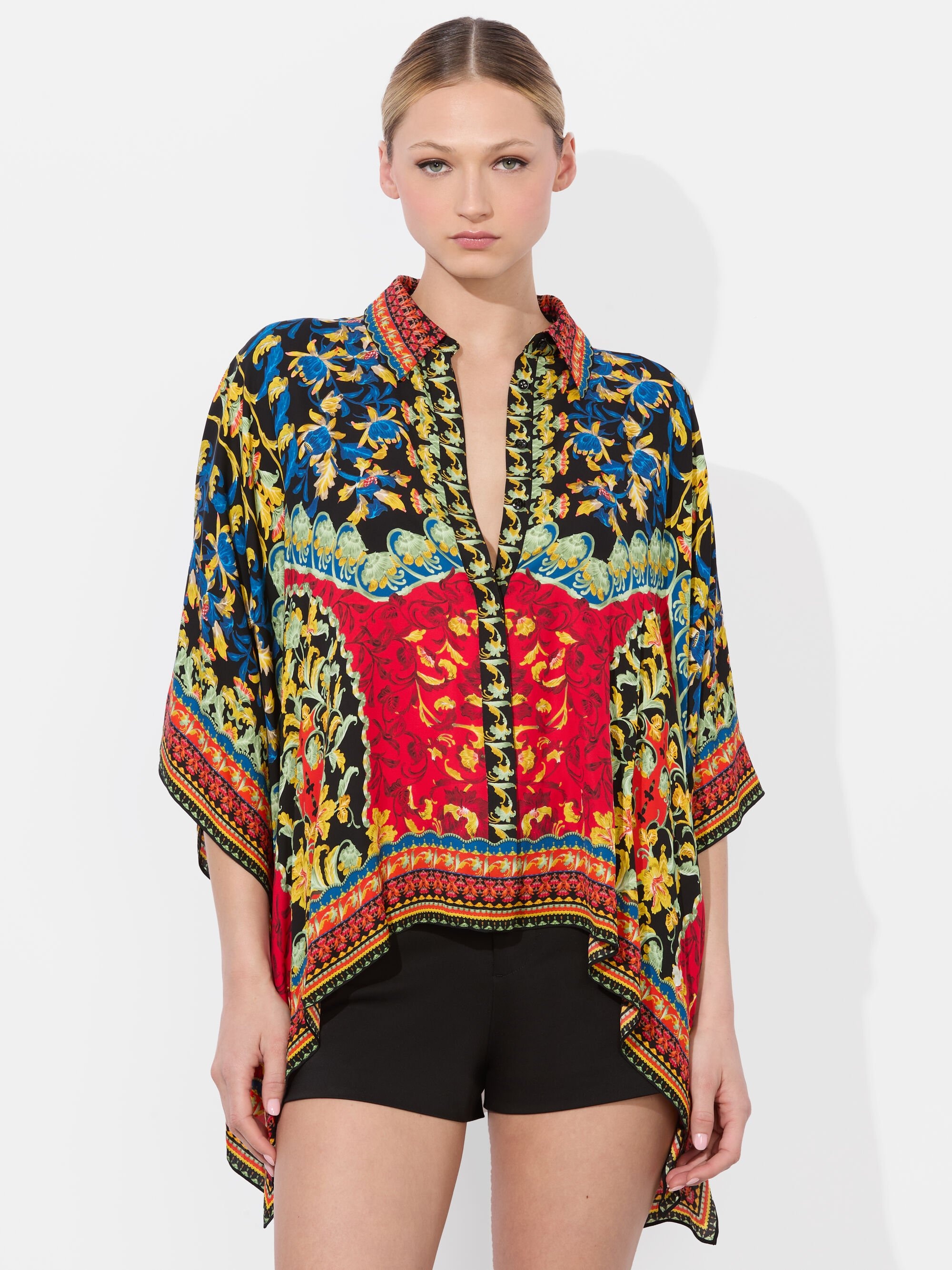 DEANNE BUTTON DOWN BLOUSE - 2