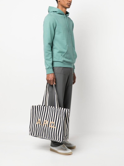 A.P.C. striped tote bag outlook