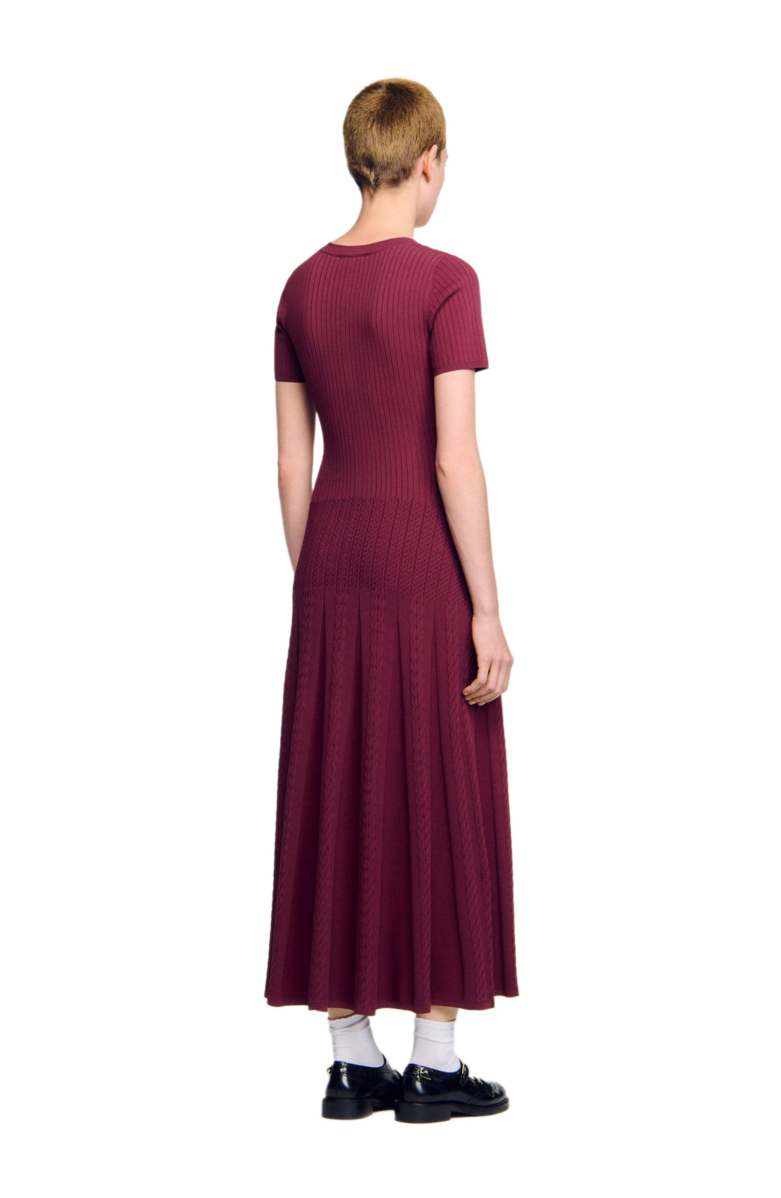 SANDRO Knit maxi dress in Bordeaux at Nordstrom - 2
