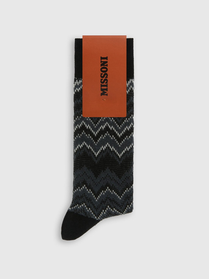 Missoni Mountain motif ankle socks outlook