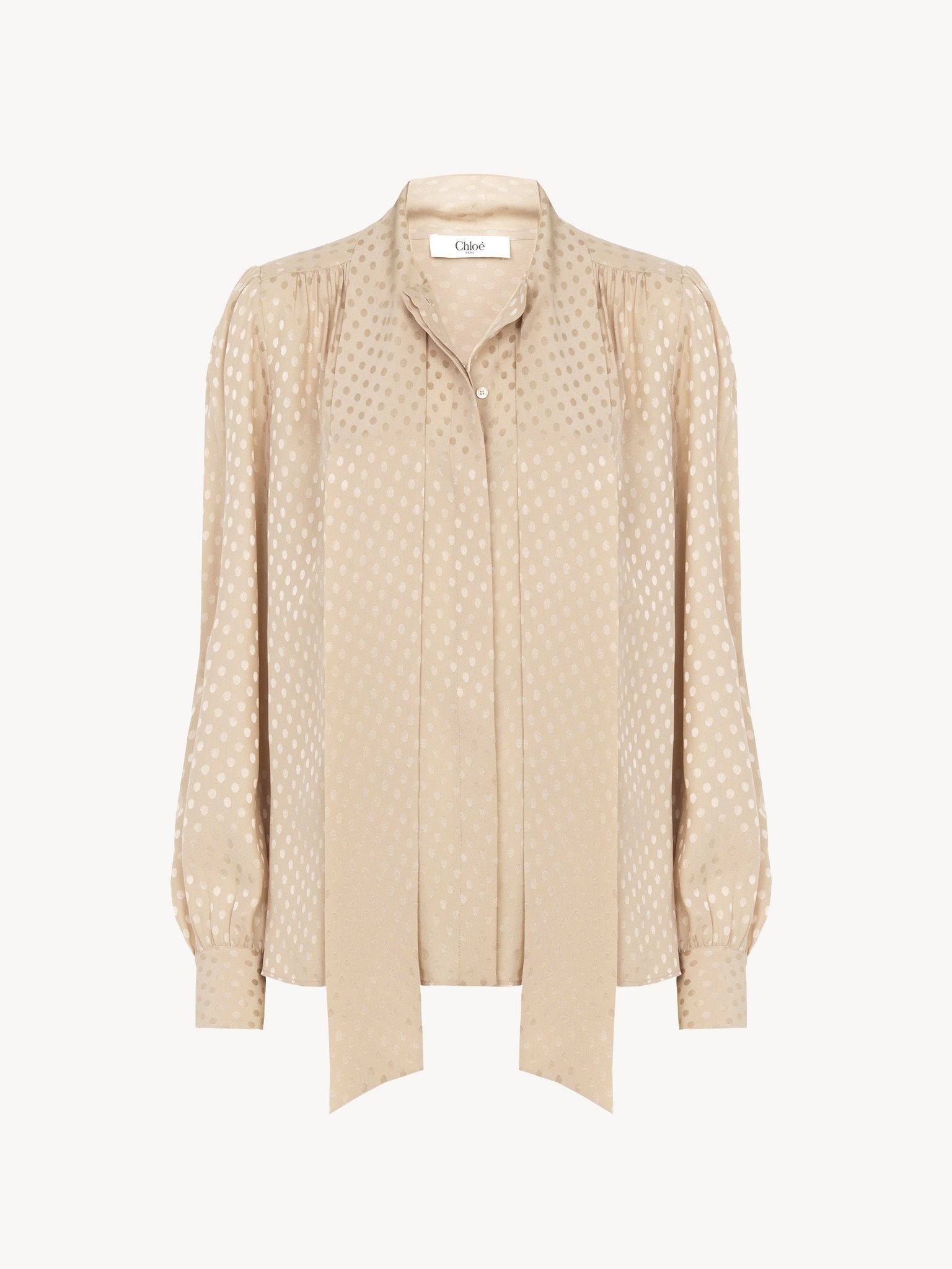 LAVALLIÈRE BLOUSE IN SILK JACQUARD - 2