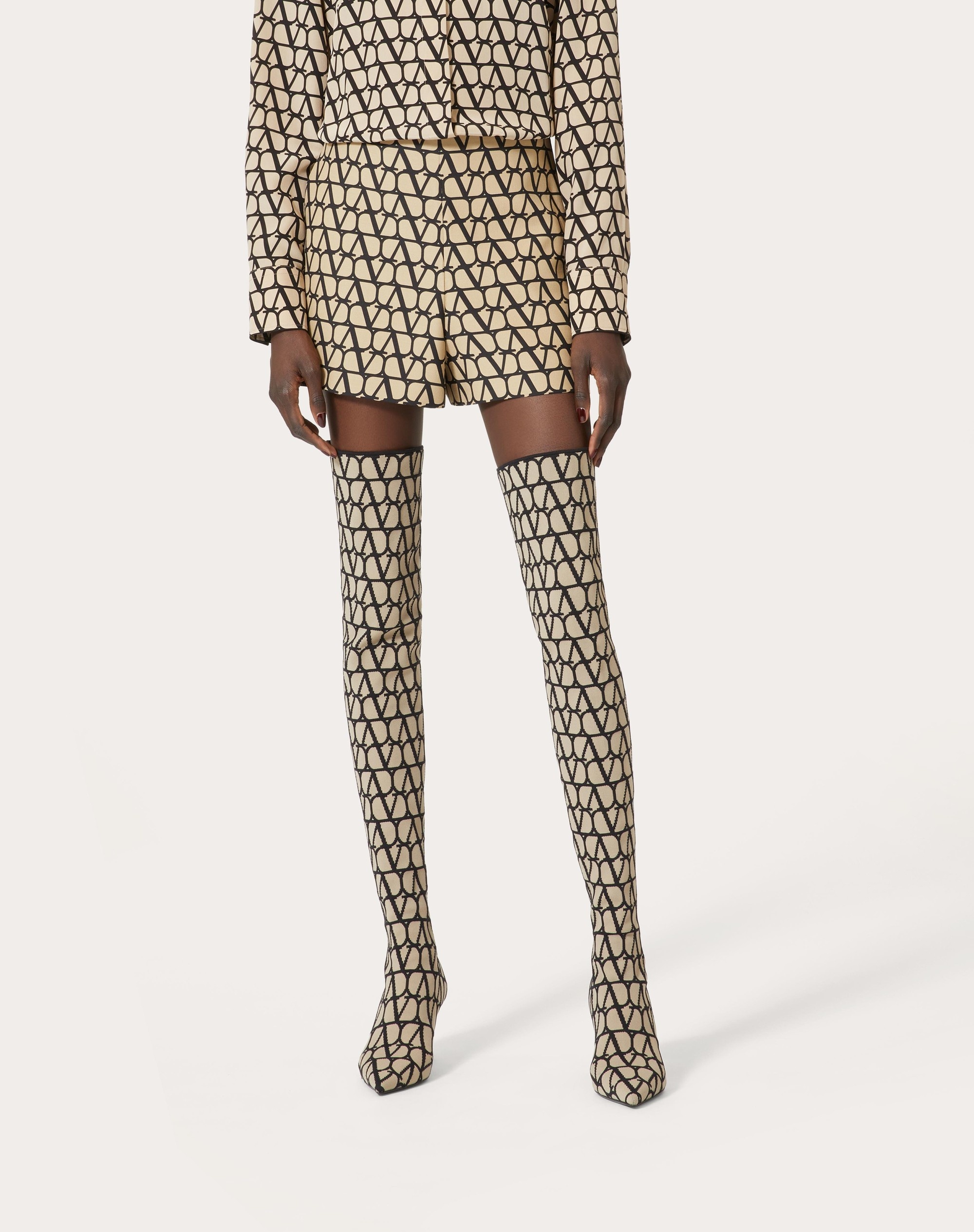 TOILE ICONOGRAPHE CREPE COUTURE SHORTS - 3
