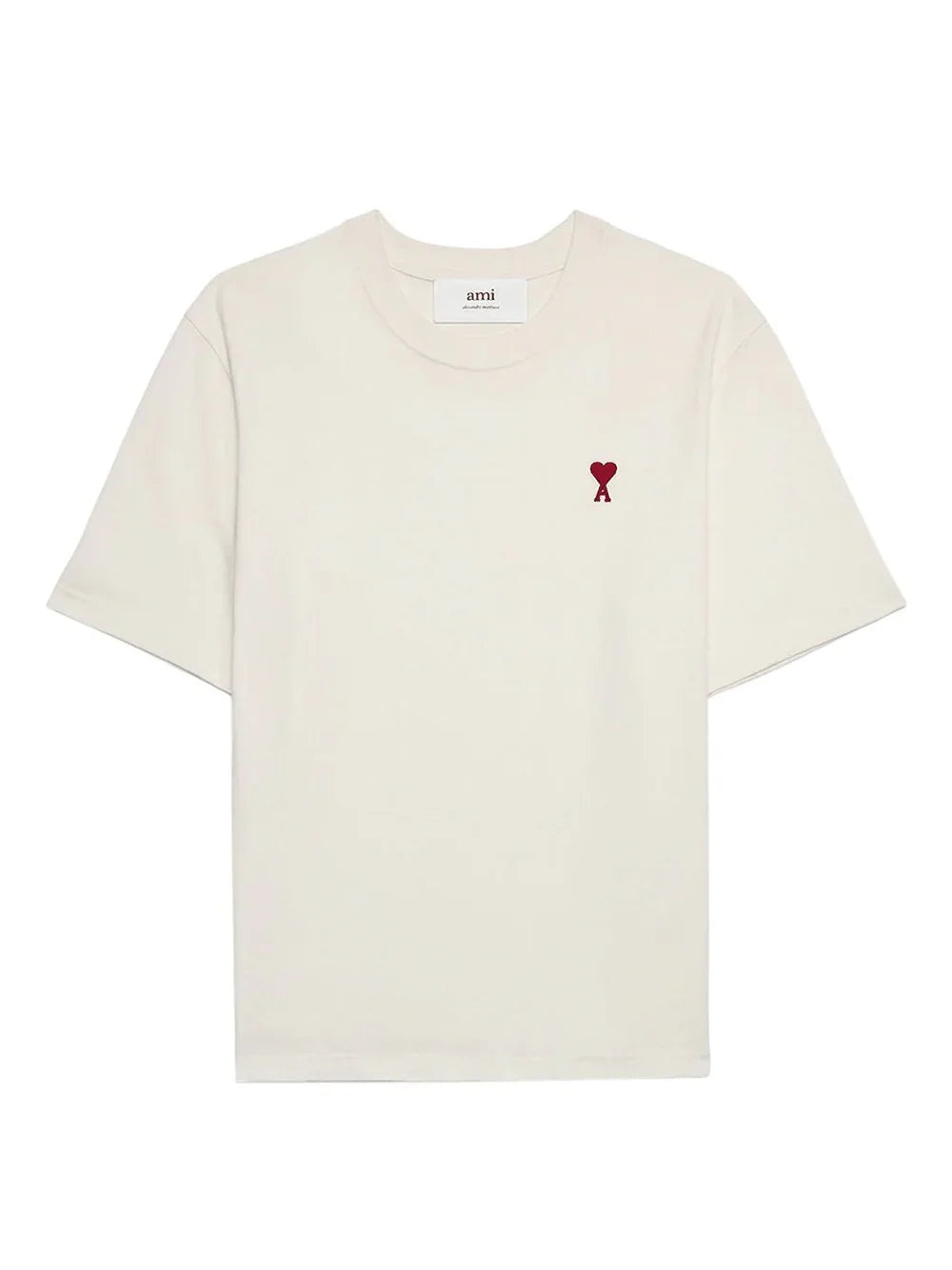 AMI Paris★レッド Coeur Sacre Tシャツ AMI Paris Boxy Fit Red Ami De Coeur T-Shirt | REVERSIBLE