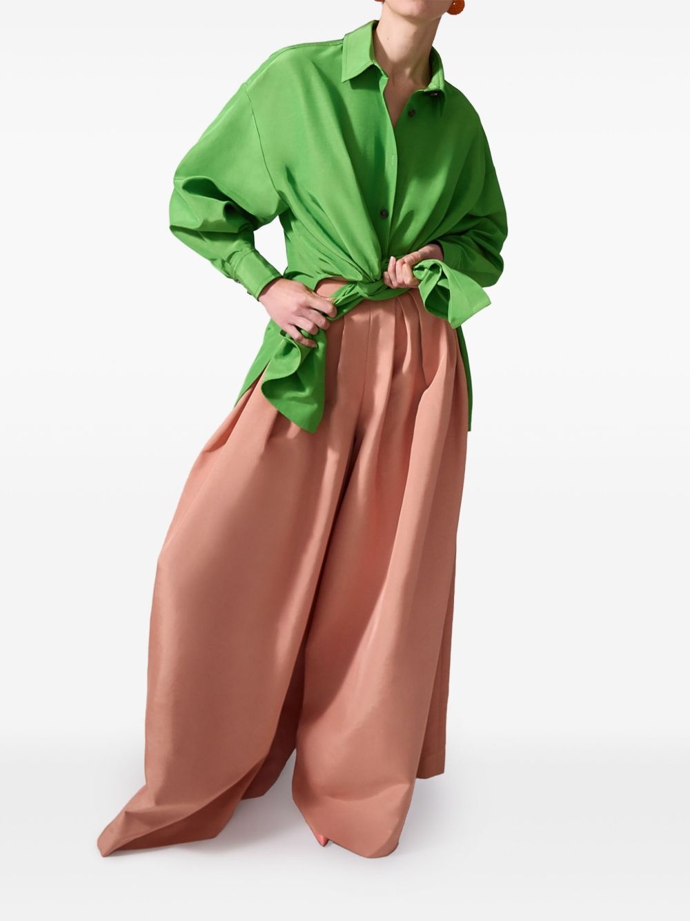 tie-front shirt - 4