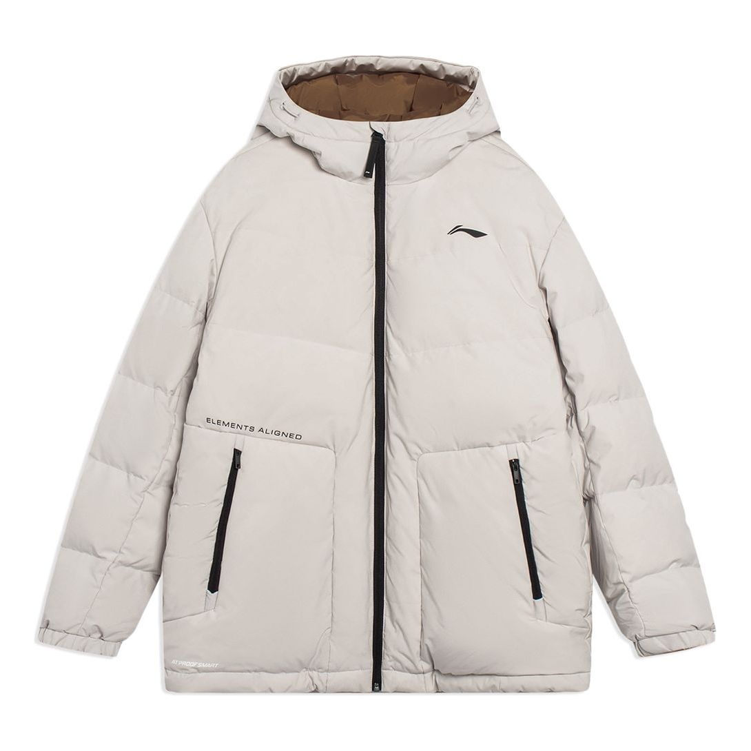 Li-Ning Lifestyle Puffer Jacket 'Light Grey' AYMS013-3 - 1