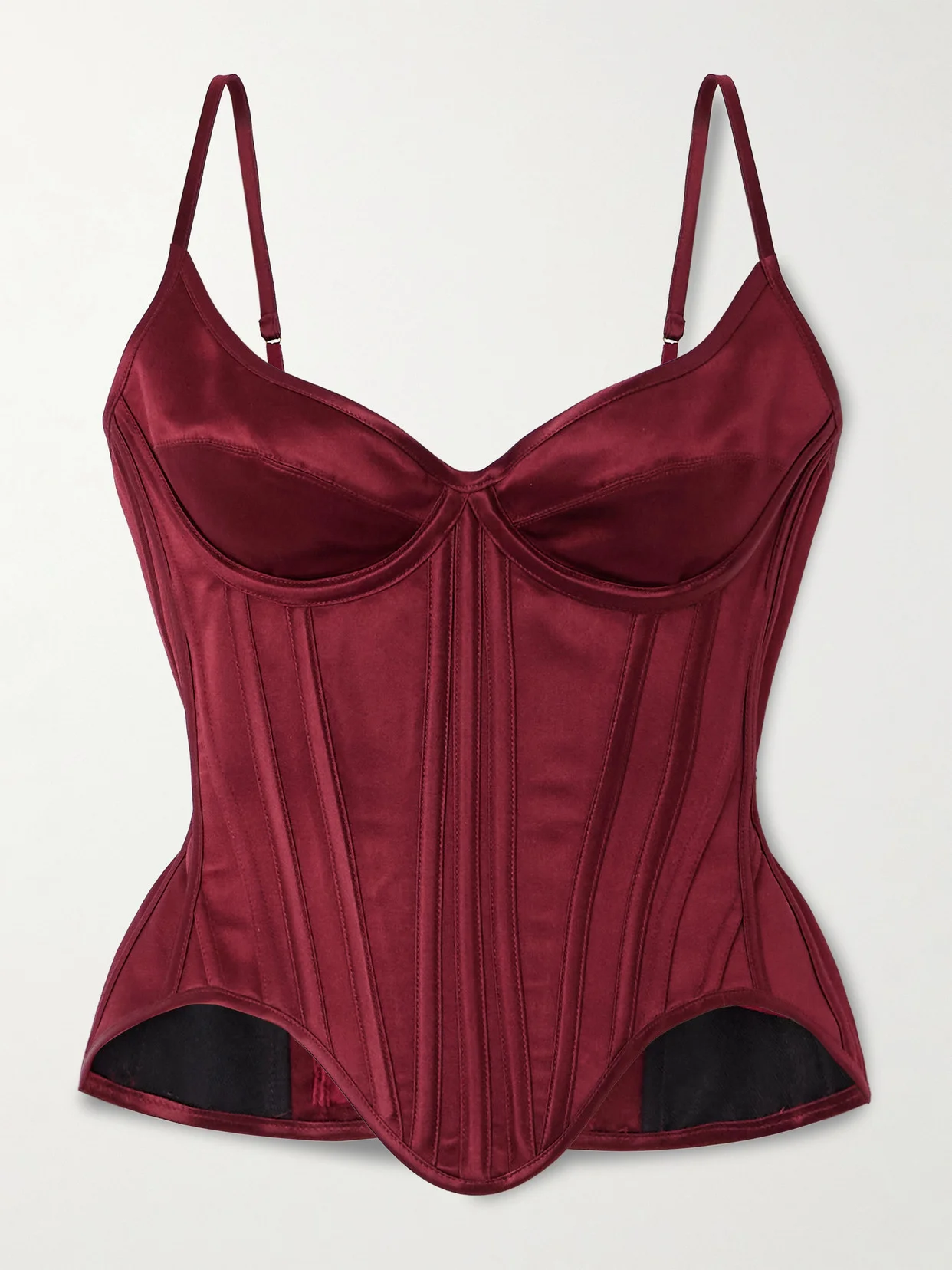 Salon Silk-satin Bustier Top - 1