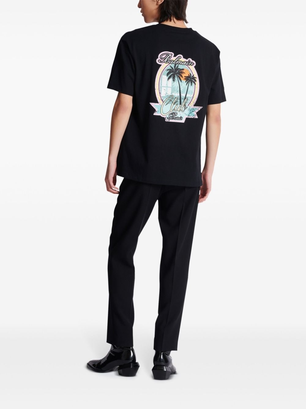 Club-print cotton T-shirt - 3