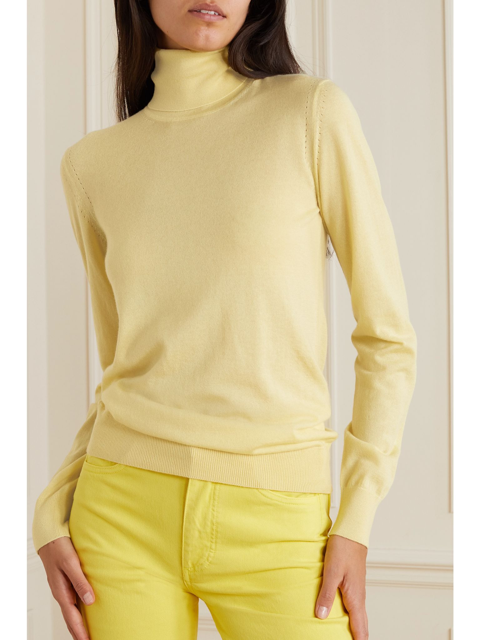 Cashmere turtleneck sweater Yellow - 3