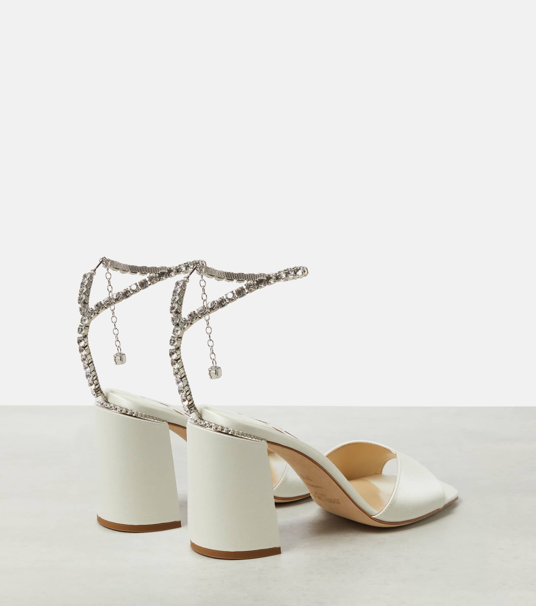 Saeda 85 embellished satin sandals - 3